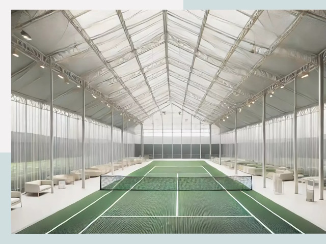 Строительство теннисных кортов в Костомукше