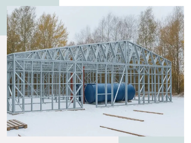Металлические ангары в Костомукше