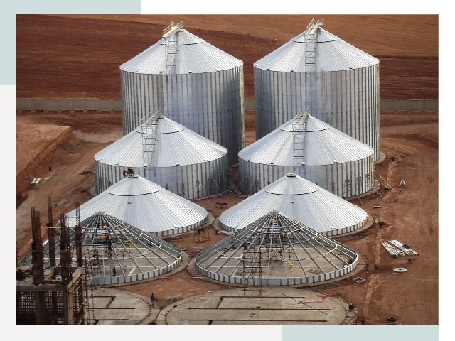 Строительство зерновых силосов в Костомукше