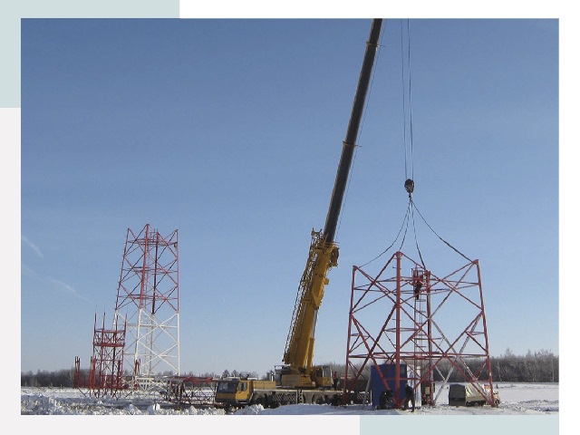 Монтаж вышек связи в Костомукше