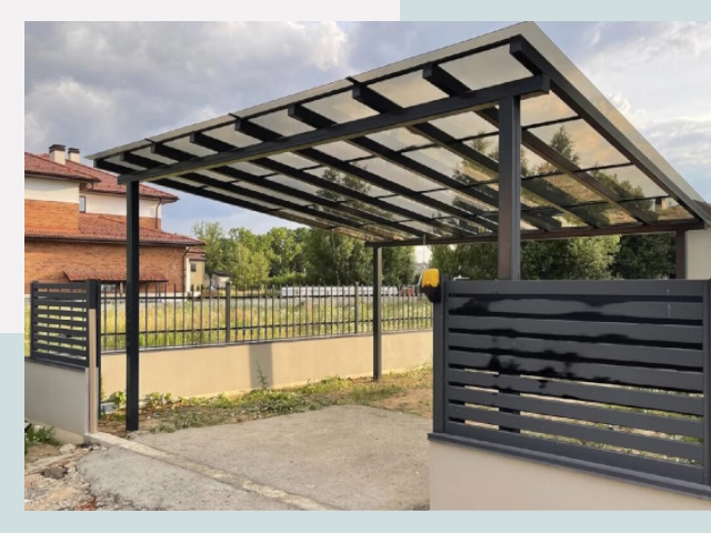 Металлические навесы в Костомукша от 612 руб. за м²