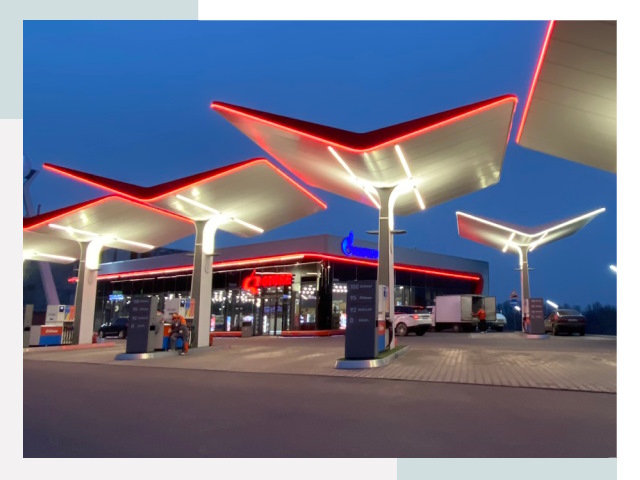 Навесы для АЗС в Костомукше