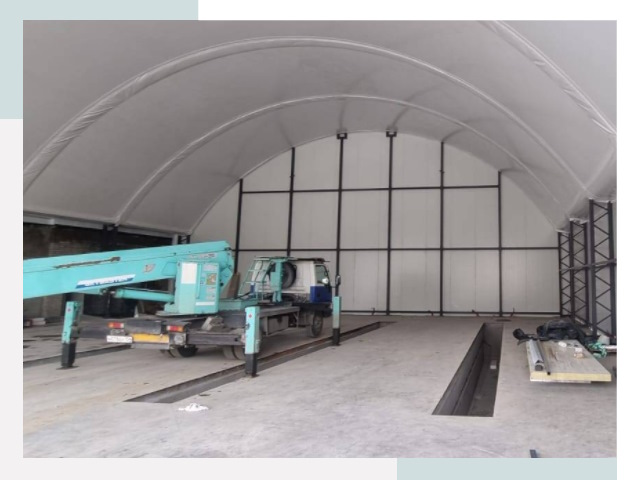 Внутреннее оснащение ангаров в Костомукше