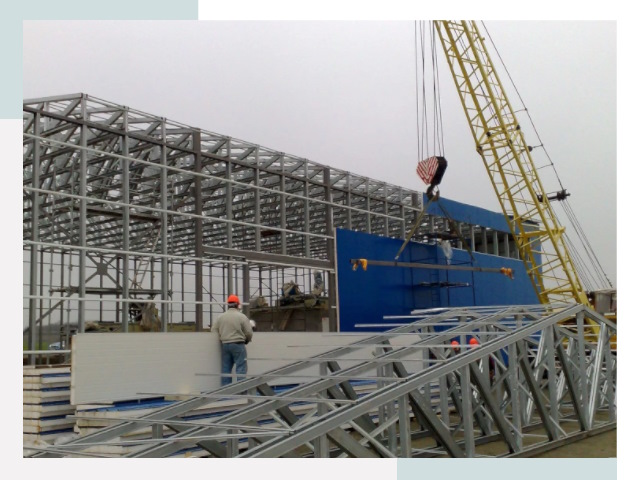 Монтаж ангаров в Костомукше