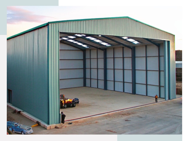 Строительство ангаров в Костомукше